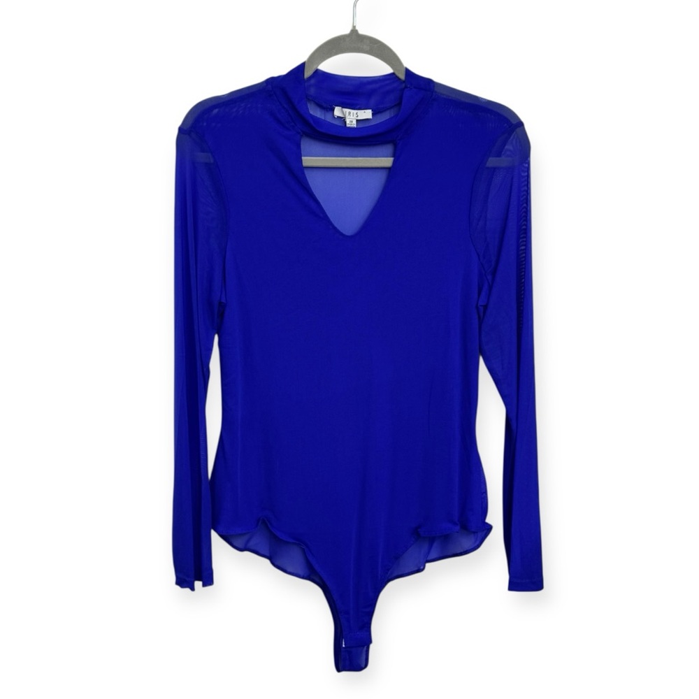 Iris Women’s Royal Blue Long Sleeve Bodysuit 2X *2213